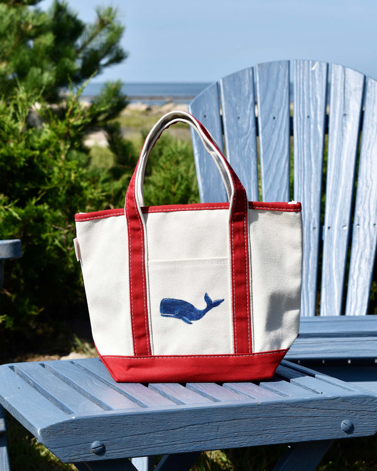 Hand-Painted Mini Boat Tote