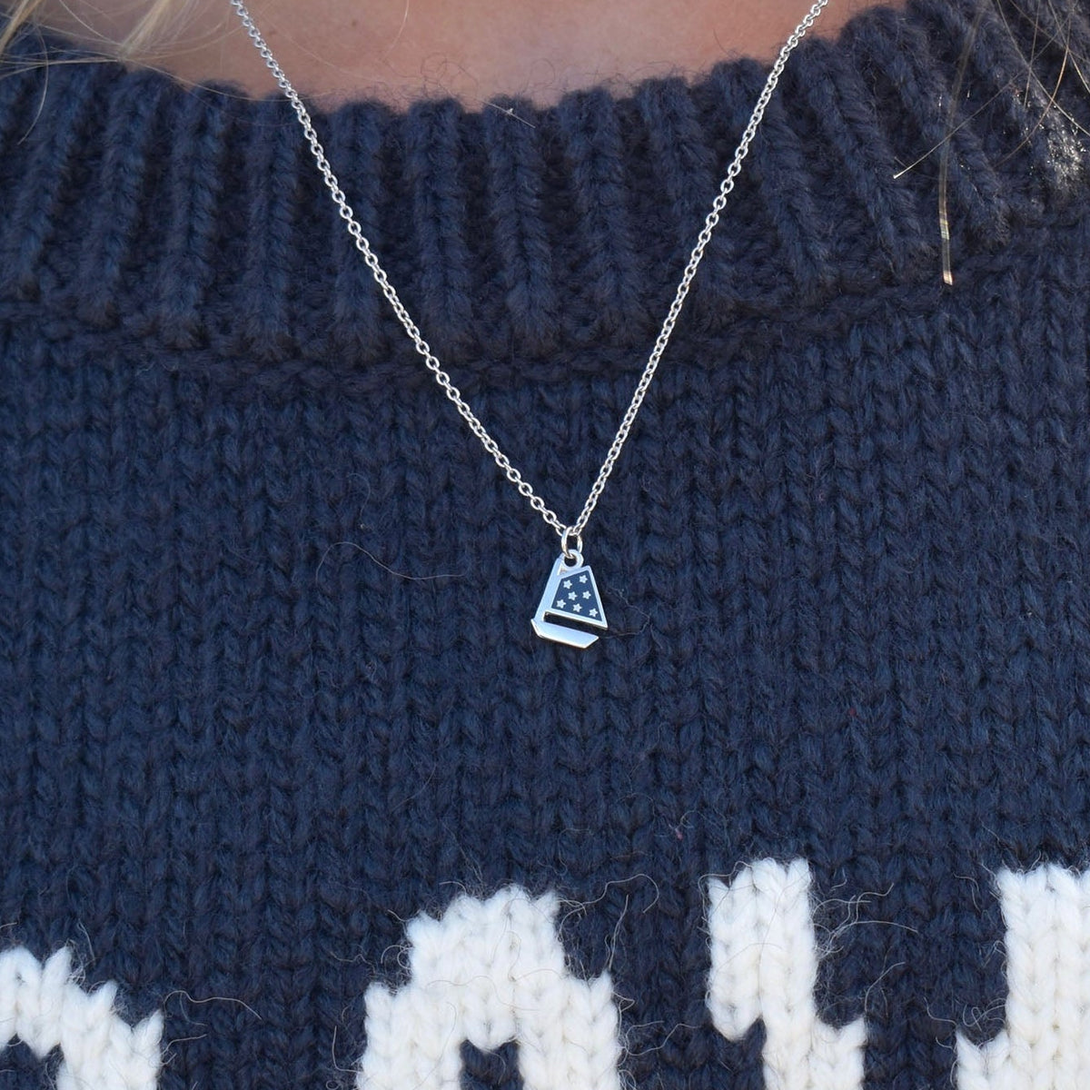 Lone Sailor Stars Necklace